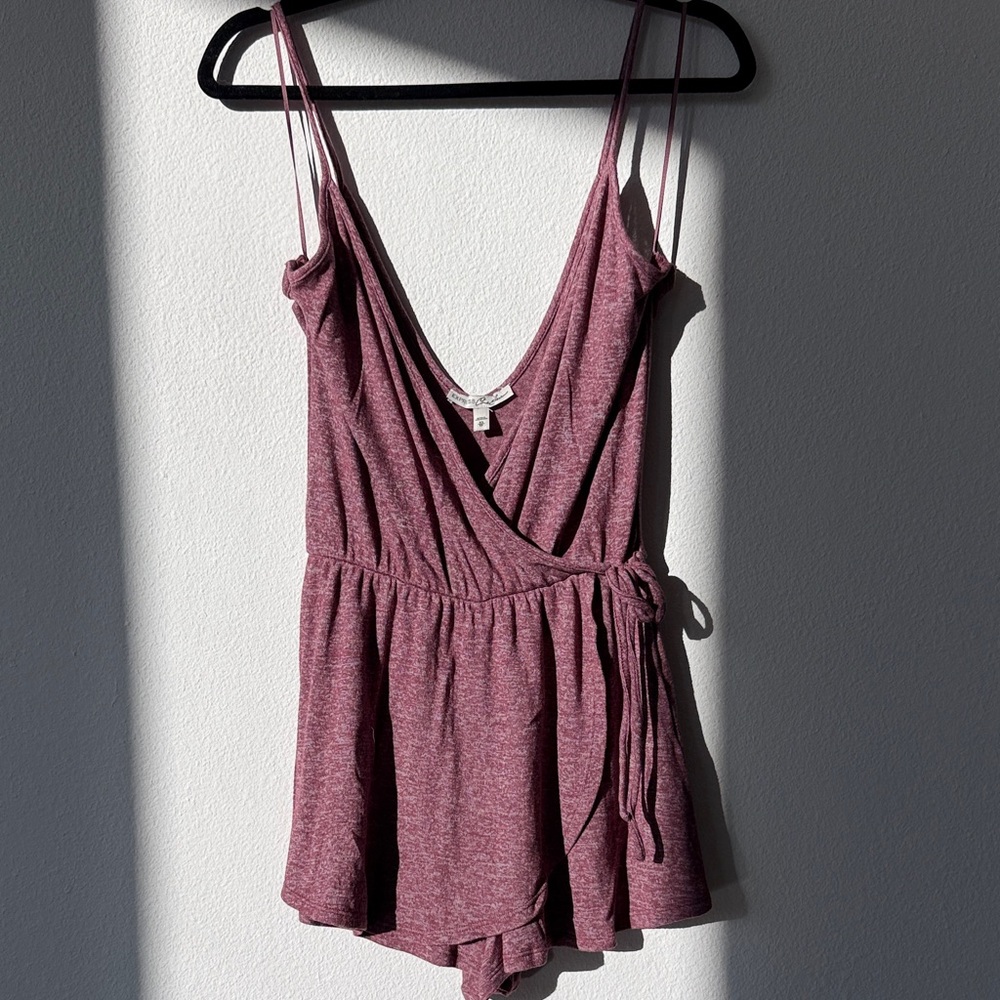 Express Mauve Wrap Romper
